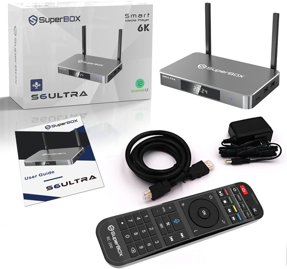 SuperBox S6 Ultra 4GBRAM 128GB Storage